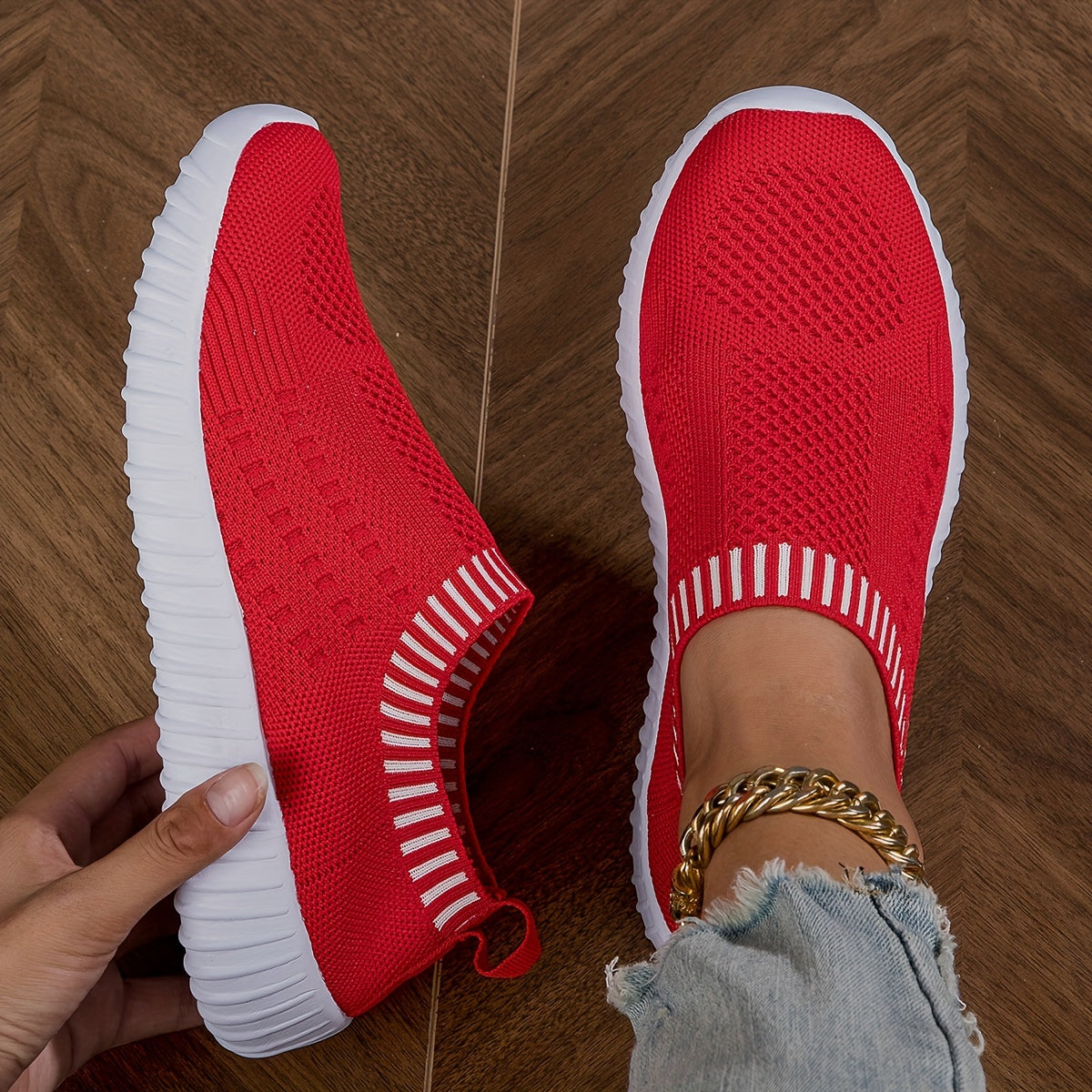 Ultra-kevyet, liukumattomat sneaker-sukat