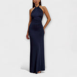 Lagoon - Slinky Halterneck Maxi Mekko