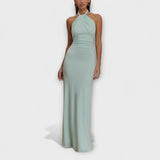 Lagoon - Slinky Halterneck Maxi Mekko