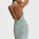 Lagoon - Slinky Halterneck Maxi Mekko