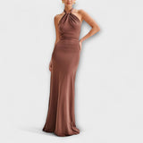 Lagoon - Slinky Halterneck Maxi Mekko