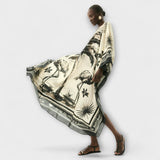 Melissa - Yli-iso Flamingo-kuosiset Kaftan Maximekko