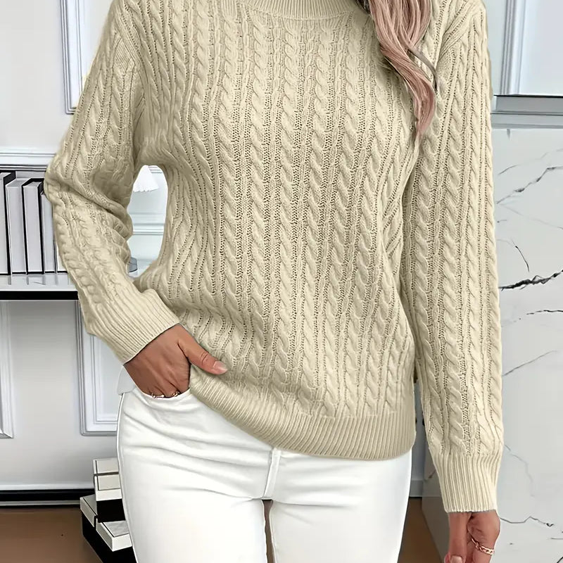 Quinisha – Neulepusero, jossa on palmikkokuvio