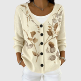 Mukava neulecardigan napilla