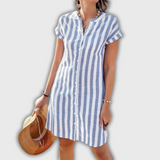 Luisa – Raidallinen Midi-Mekko