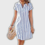 Luisa – Raidallinen Midi-Mekko