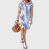 Luisa – Raidallinen Midi-Mekko