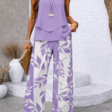 Justa™ | Lila Blusa ja Botaaniset Housut