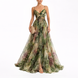 Giselle | Lumoava Maxi-mekko Kukkapainatuksella