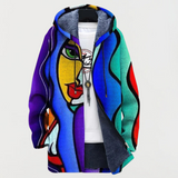 Fabienne | Taiteellisesti painettu huppumantteli