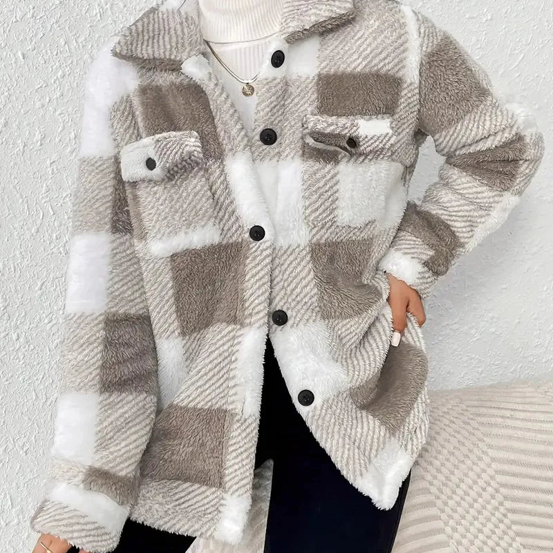 Martin | Tyylikäs Ruudullinen Fleece-takki