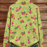 Dagmar™ | Cardigan kukilla limetinvihreällä
