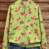 Dagmar™ | Cardigan kukilla limetinvihreällä