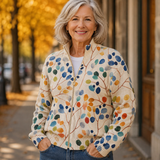 Claudia™ | Aquarelli-lehdet cardigan