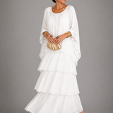 Emilia™ – Pitkä, tyylikäs ja laskeutuva mekko
