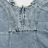 Anna - Säädettävillä Olkaimilla Varustettu Denim-mekko
