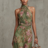 Anni – maxi-mekko kukkakuvioinnilla