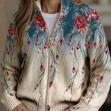Franziska™ | Cardigan höyhenillä & kukilla